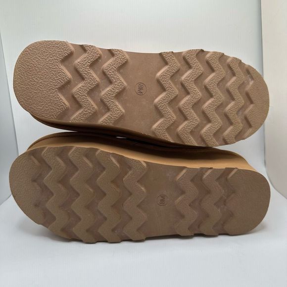 CUSHIONAIRE Women's Genuine Suede Cozy Mule Platform +Memory Foam 8 CHESTNUT - Picture 5 of 7